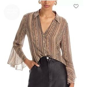 Paige Jasmeet Blouse size medium. Price $319